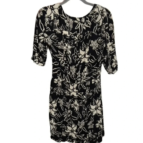 ba&sh Soma Mini Dress Black Ivory Size 0 - Picture 9 of 12